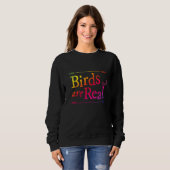 Rainbow Bird Watcher Gezegde Bird Trui (Voorkant volledig)