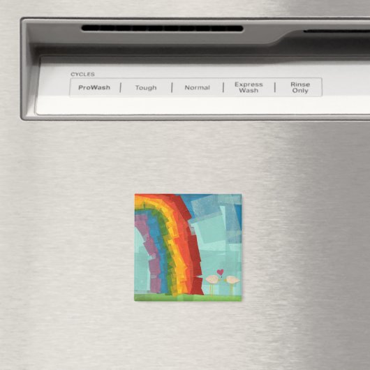 Rainbow Birds magneet (Insitu (Vaatwasser))