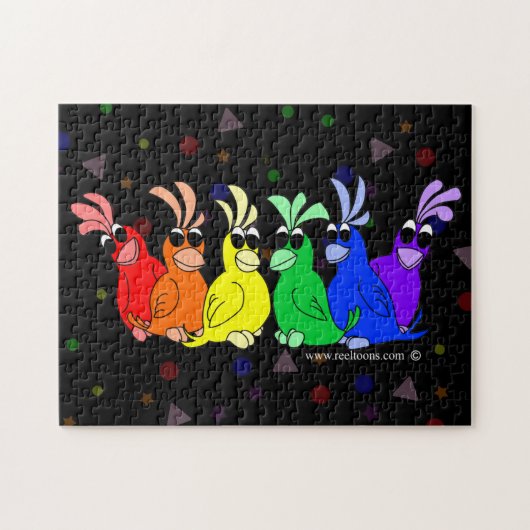 Rainbow Birds Puzzle Legpuzzel (Horizontaal)