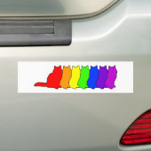 Rainbow Birman Bumpersticker (Op auto)