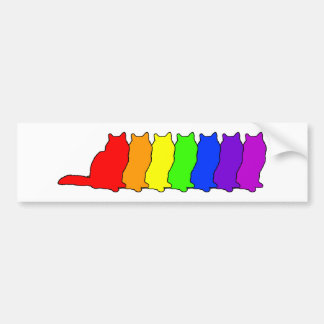 Rainbow Birman Bumpersticker