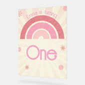 Rainbow Birthday Acryl Teken Bord (Hoek)