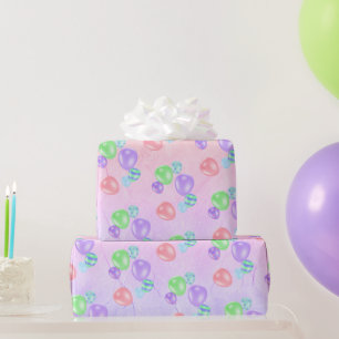 Rainbow Birthday-ballonnen Cadeaupapier