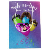 Rainbow Birthday-ballonnen van groep Medium Cadeauzakje (Voorkant)