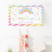Rainbow Birthday Banner - Pastel (Insitu)