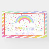 Rainbow Birthday Banner - Pastel (Horizontaal)