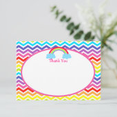 Rainbow Birthday Bedankt voor jullie kaarten (Staand voorkant)