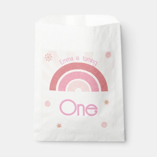 Rainbow Birthday Bedankzakje (Voorkant)