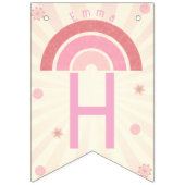 Rainbow Birthday Bunting Banner (Tweede vlag)
