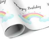 Rainbow Birthday Cadeaupapier (Rol Hoek)