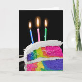 Rainbow Birthday Cake Kaart (Voorkant)