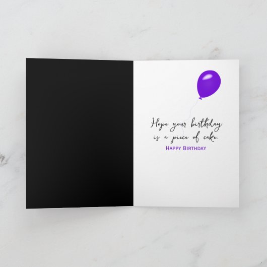 Rainbow Birthday Cake Kaart (Binnen)