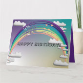 Rainbow Birthday Card Kaart (Voorkant)