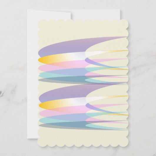 Rainbow Birthday Invitation Card Kaart (Achterkant)