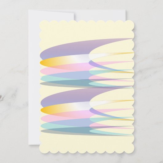 Rainbow Birthday Invitation Card Kaart (Achterkant)