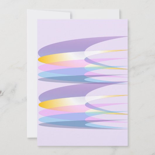 Rainbow Birthday Invitation Card Kaart (Achterkant)