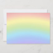 Rainbow Birthday Invitation, Rainbow of Fun Invita Kaart (Achterkant)