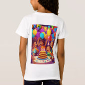 Rainbow Birthday Joy T-shirt (Achterkant)