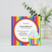 Rainbow Birthday Kaart (Staand voorkant)