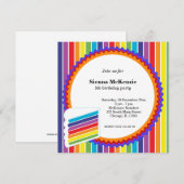 Rainbow Birthday Kaart (Voorkant / Achterkant)