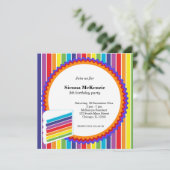 Rainbow Birthday Kaart (Staand voorkant)