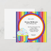 Rainbow Birthday Kaart (Voorkant / Achterkant)