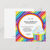 Rainbow Birthday Kaart (Voorkant / Achterkant)