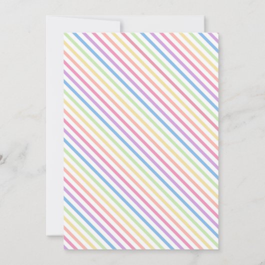 Rainbow Birthday Kaart (Achterkant)