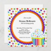 Rainbow Birthday Kaart (Voorkant / Achterkant)