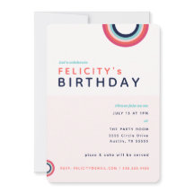 Rainbow Birthday Kinder Pink Blue Blauwgroen Party