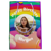 Rainbow Birthday Medium Cadeauzakje (Voorkant)