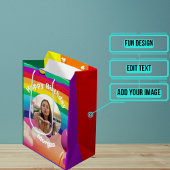 Rainbow Birthday Medium Cadeauzakje