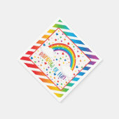 Rainbow Birthday Napkin Servet (Hoek)