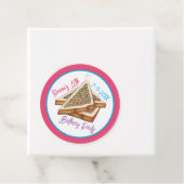 Rainbow Birthday Party Australian Fairy Bread Food Bedankjes Labels (In situ)