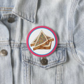 Rainbow Birthday Party Australian Fairy Bread Food Ronde Button 7,6 Cm (In situ)