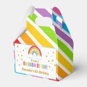 Rainbow Birthday Party Bedankdoosjes (Achterkant)