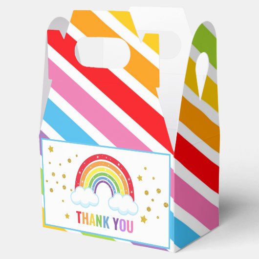 Rainbow Birthday Party Bedankdoosjes (Geopend)