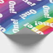 Rainbow Birthday Party Cadeaupapier (Hoek)