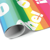 Rainbow Birthday Party Cadeaupapier (Rol Hoek)