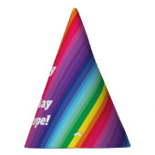 Rainbow Birthday Party Feesthoedjes (Rechts)