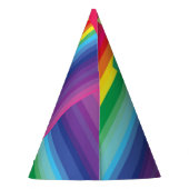 Rainbow Birthday Party Feesthoedjes (Achterkant)