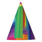 Rainbow Birthday Party Feesthoedjes (Voorkant)