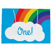 Rainbow Birthday Party Groot Cadeauzakje (Achterkant)