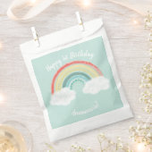 Rainbow Birthday Party Kinder Bedankzakje (Geknipt)