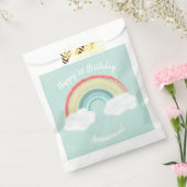 Rainbow Birthday Party Kinder Bedankzakje (Gezegeld)