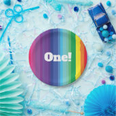 Rainbow Birthday Party Papieren Bordje (Feest)