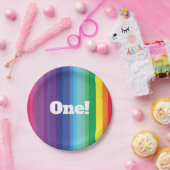 Rainbow Birthday Party Papieren Bordje (Feest)