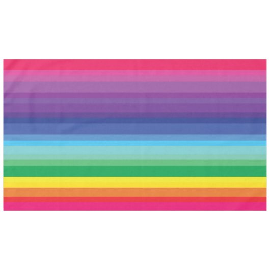 Rainbow Birthday Party Tafelkleed (Voorkant (Horizontaal))