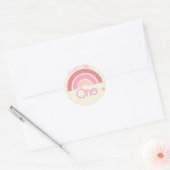 Rainbow Birthday Ronde Sticker (Envelop)