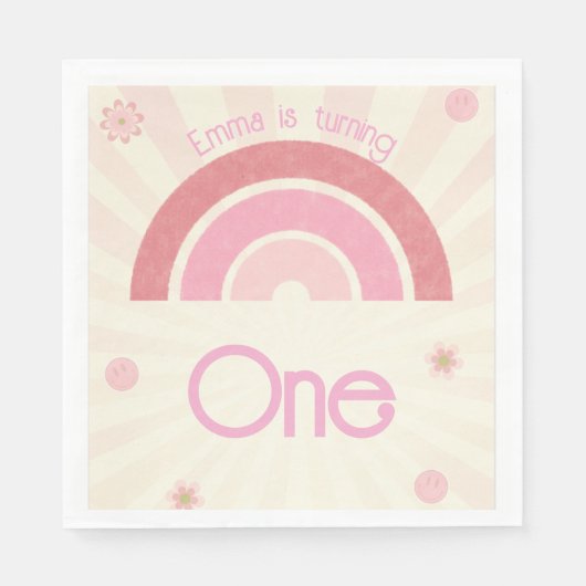 Rainbow Birthday Servet (Voorkant)